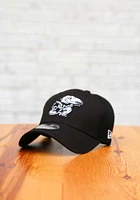 New Era Kansas Jayhawks Mens Black White Logo Neo 39THIRTY Iconic Flex Hat