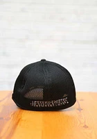 New Era Kansas Jayhawks Mens Black White Logo Neo 39THIRTY Iconic Flex Hat