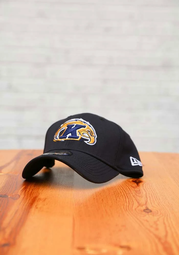 New Era Kent State Golden Flashes Mens Navy Blue Team Classic 39THIRTY Flex Hat