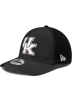 New Era Kentucky Wildcats Mens Black Logo Neo 39THIRTY Iconic Flex Hat