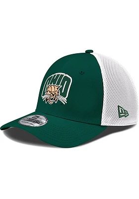 New Era Ohio Bobcats Mens Green Team Neo 39THIRTY Flex Hat