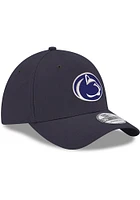 New Era Penn State Nittany Lions Mens Navy Blue Team Classic 39THIRTY Flex Hat