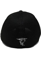 New Era Texas Tech Red Raiders Mens Black White Logo Neo 39THIRTY Flex Hat