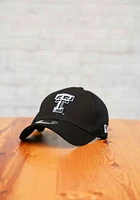 New Era Texas Tech Red Raiders Mens Black White Logo Neo 39THIRTY Flex Hat