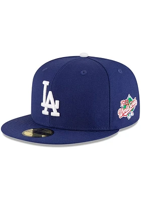 New Era Los Angeles Dodgers Mens Blue World Series Side Patch 59FIFTY Fitted Hat