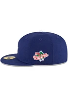 New Era Los Angeles Dodgers Mens Blue World Series Side Patch 59FIFTY Fitted Hat