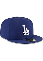 New Era Los Angeles Dodgers Mens Blue World Series Side Patch 59FIFTY Fitted Hat