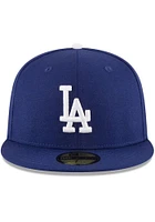 New Era Los Angeles Dodgers Mens Blue World Series Side Patch 59FIFTY Fitted Hat