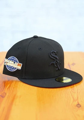 New Era Chicago White Sox Mens Black Tonal Red UV 2005 WS Side Patch 59FIFTY Fitted Hat
