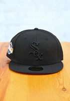 New Era Chicago White Sox Mens Black Tonal Red UV 2005 WS Side Patch 59FIFTY Fitted Hat