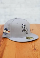 New Era Chicago White Sox Mens Grey Tonal Navy Pop 2005 WS Side Patch 59FIFTY Fitted Hat