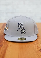 New Era Chicago White Sox Mens Grey Tonal Navy Pop 2005 WS Side Patch 59FIFTY Fitted Hat
