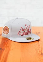 New Era St Louis Cardinals Mens Grey Tonal Red Pop 1926 WS Side Patch 59FIFTY Fitted Hat