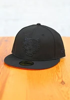 New Era Detroit Tigers Mens Black Tonal Orange UV Cooperstown 59FIFTY Fitted Hat