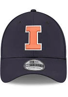 New Era Illinois Fighting Illini Mens Navy Blue Team Classic 39THIRTY Flex Hat