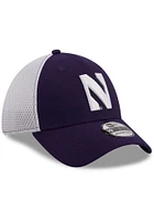 New Era Northwestern Wildcats Mens Purple Team Neo 39THIRTY Iconic Flex Hat