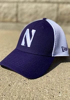 New Era Northwestern Wildcats Mens Purple Team Neo 39THIRTY Iconic Flex Hat