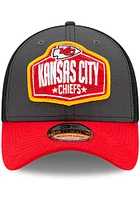 New Era Kansas City Chiefs Mens Grey 2021 NFL Draft 39THIRTY Flex Hat