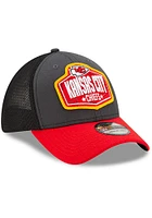 New Era Kansas City Chiefs Mens Grey 2021 NFL Draft 39THIRTY Flex Hat