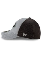 New Era York Jets Mens Grey Grayed Out Neo 39THIRTY Flex Hat