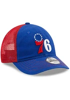 New Era Philadelphia 76ers Blue JR Team Fronted 9TWENTY Youth Adjustable Hat