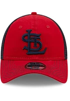 New Era St Louis Cardinals Red Cooperstown JR Team Fronted 9TWENTY Adjustable Toddler Hat