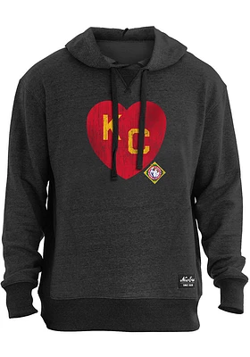 New Era Kansas City Monarchs Mens Black KC Heart Fashion Hood
