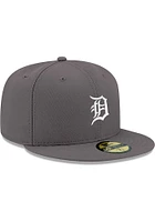 New Era Detroit Tigers Mens Graphite 59FIFTY Fitted Hat
