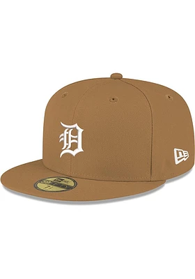 New Era Detroit Tigers Mens Khaki 59FIFTY Fitted Hat