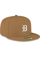 New Era Detroit Tigers Mens Khaki 59FIFTY Fitted Hat