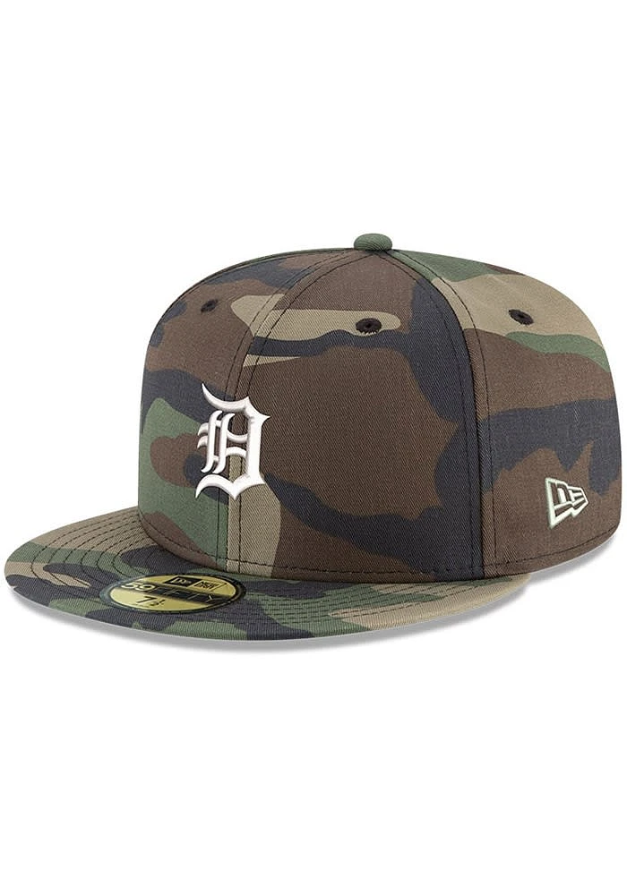 New Era Detroit Tigers Mens Green 59FIFTY Fitted Hat