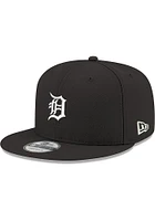New Era Detroit Tigers Black 9FIFTY Mens Snapback Hat