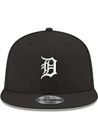 New Era Detroit Tigers Black 9FIFTY Mens Snapback Hat