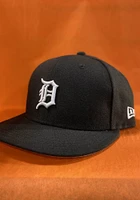 New Era Detroit Tigers Black 9FIFTY Mens Snapback Hat