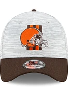 New Era Cleveland Browns Mens Grey Training Camp 39THIRTY Flex Hat