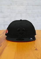 New Era Orleans Saints Mens Black Tonal Super Bowl Side Patch 59FIFTY Fitted Hat