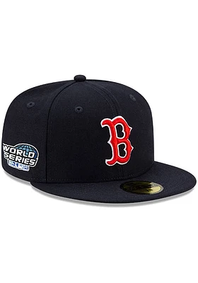 New Era Boston Red Sox Mens Navy Blue Side Patch Paisley UV 59FIFTY Fitted Hat