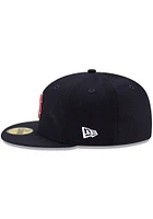 New Era Boston Red Sox Mens Navy Blue Side Patch Paisley UV 59FIFTY Fitted Hat