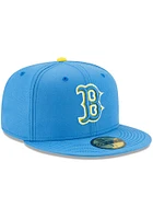 New Era Boston Red Sox Mens Navy Blue MLB21 CITY CNCT OFF 5950 BOSRED  OTC Fitted Hat