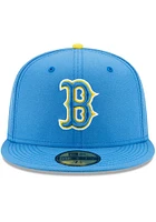 New Era Boston Red Sox Mens Navy Blue MLB21 CITY CNCT OFF 5950 BOSRED  OTC Fitted Hat