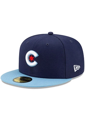 New Era Chicago Cubs Mens Blue MLB21 CITY CNCT OFF 5950 CHICUB  OTC Fitted Hat