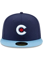 New Era Chicago Cubs Mens Blue MLB21 CITY CNCT OFF 5950 CHICUB  OTC Fitted Hat