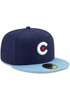 New Era Chicago Cubs Mens Blue MLB21 CITY CNCT OFF 5950 CHICUB  OTC Fitted Hat