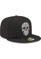 New Era Las Vegas Raiders Mens BLACK 5950 LASRAI MET SILVER Fitted Hat