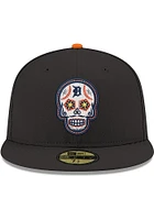 New Era Detroit Tigers Mens Black Sugar Skull 59FIFTY Fitted Hat