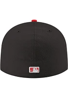 New Era St Louis Cardinals Mens Black Sugar Skull Red undervisor 59FIFTY Fitted Hat