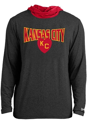 New Era Kansas City Monarchs Mens Charcoal Arched Hood
