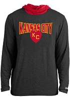 New Era Kansas City Monarchs Mens Charcoal Arched Hood