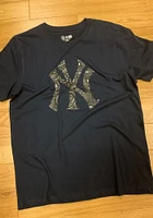 New Era York Yankees Navy Blue Paisley Short Sleeve T Shirt