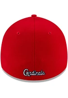 New Era St Louis Cardinals Mens Red Team Classic 39THIRTY Flex Hat